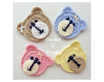 Crochet Teddy Bear Face Crochet Pattern (DOWNLOAD) CNC305