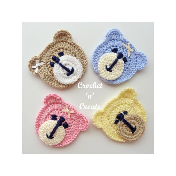 Crochet Teddy Bear Face Crochet Pattern (DOWNLOAD) CNC305
