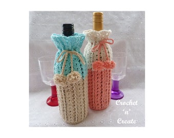 Crochet Wine Bottle Cover Crochet Pattern (DOWNLOAD) P243