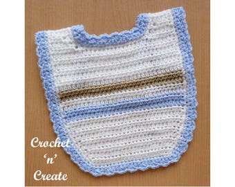 Baby Bib Crochet Pattern (DOWNLOAD) CNC79