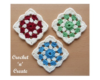 Crochet Project Square Crochet Pattern (DOWNLOAD) CNC125