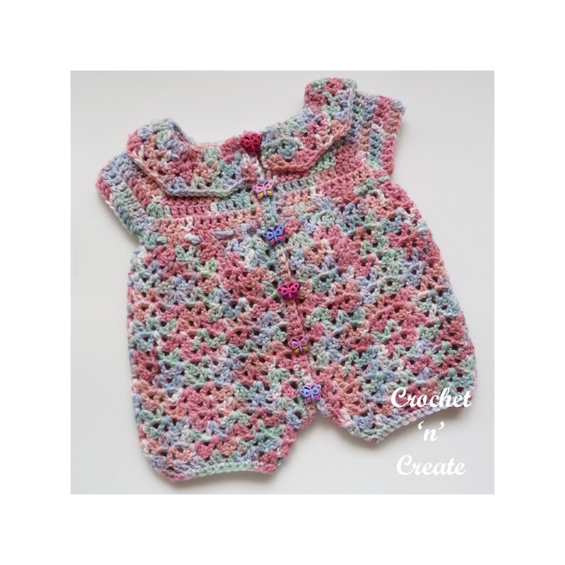 Crochet Baby Jumpsuit Crochet Pattern DOWNLOAD CNC356 Etsy