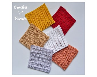 Crochet Leaning Puff Blanket Square Crochet Pattern (DOWNLOAD) CNC367