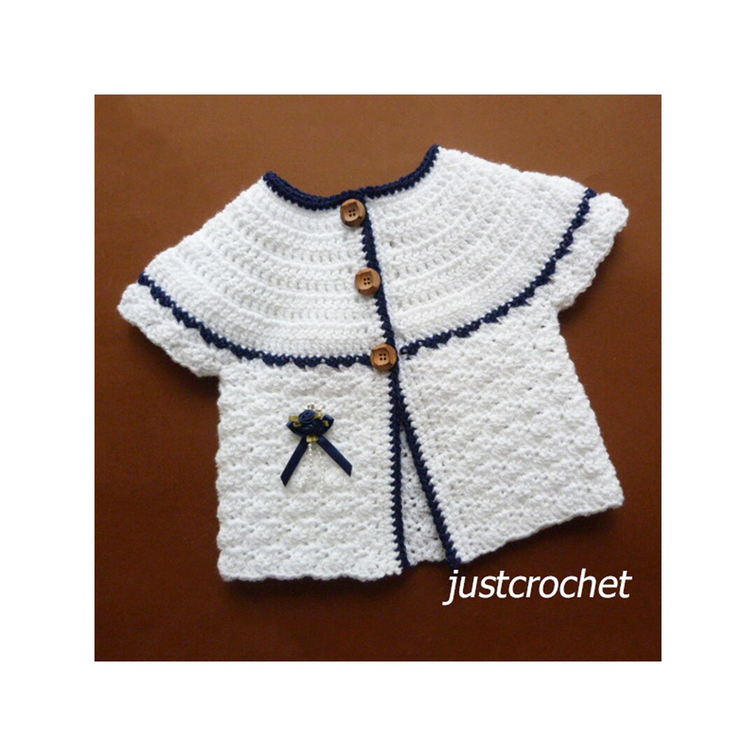 Crochet Matinee Coat Crochet Pattern DOWNLOAD FJC65 Etsy