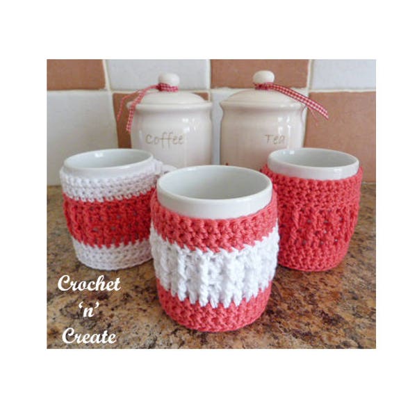 Cosy Mug Warmer Crochet Pattern (DOWNLOAD) CNC68