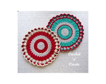 Crochet Circular Mandala Crochet Pattern (DOWNLOAD) P224