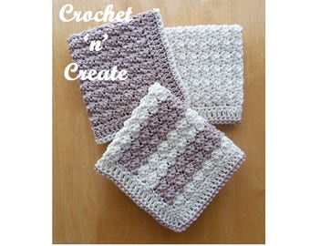 Cotton Dishcloth Crochet Pattern (DOWNLOAD) CNC19