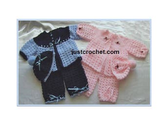 Coat, pants and bonnet Baby Crochet Pattern (DOWNLOAD) 30