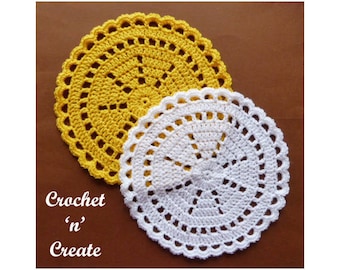 Crochet Quick Doily Crochet Pattern (DOWNLOAD) CNC85