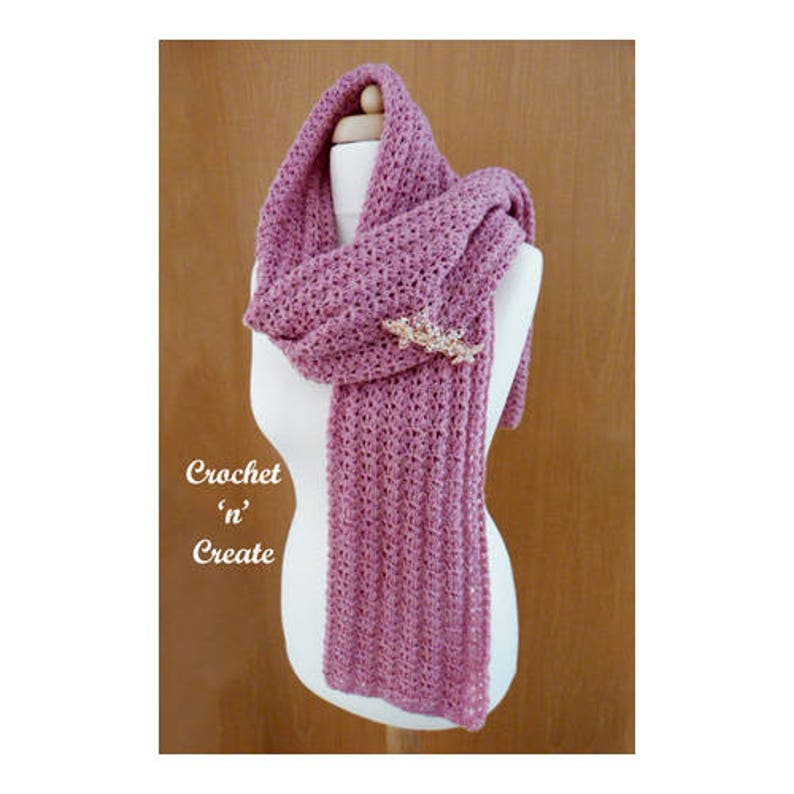 Lightweight Shawl Crochet Pattern DOWNLOAD CNC59 image 2