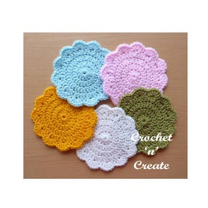 Circular Coaster Crochet Pattern (DOWNLOAD) CNC28