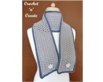 Crochet Ladies Scarf Crochet Pattern (DOWNLOAD) CNC87