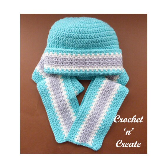 Crochet Child's Woven Scarf-hat Crochet 