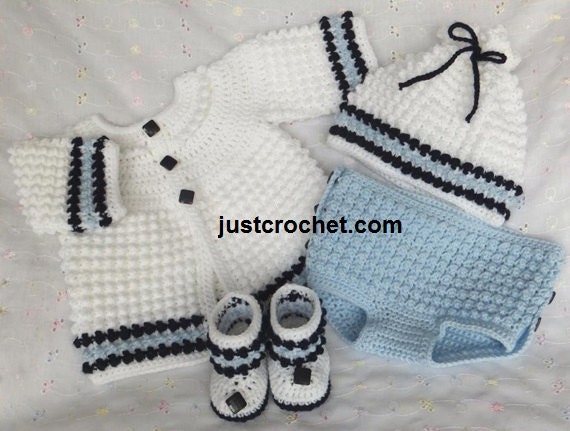 Boys Coat Nappy Cover Hat and Boots Baby Crochet Pattern - Etsy UK