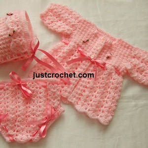 Coat, Knickers and Bonnet Baby Crochet Pattern (DOWNLOAD) 26