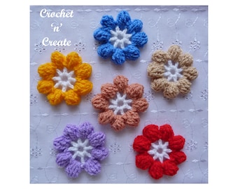 Crochet Spring Flower Crochet Pattern (DOWNLOAD) CNC237