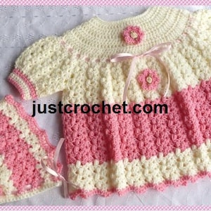 Angel Top and Bonnet Baby Crochet Pattern (DOWNLOAD) 101