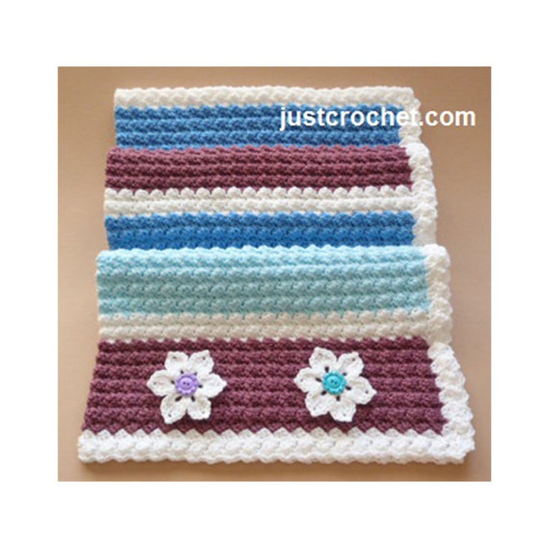 Crochet Everyday Blanket Baby Crochet Pattern DOWNLOAD FJC19 image 1