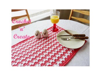 Large Placemat Crochet Pattern (DOWNLOAD) CNC54