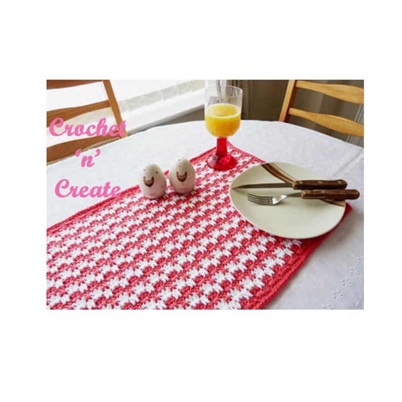 Large Placemat Crochet Pattern DOWNLOAD CNC54 image 1