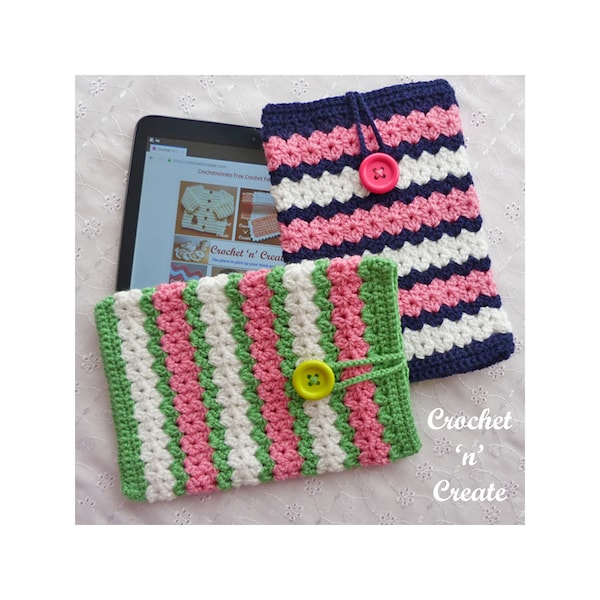 Crochet Tablet Pocket Crochet Pattern (DOWNLOAD) CNC249