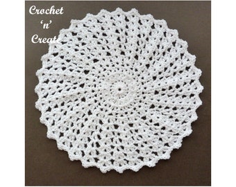 Crochet Shell Doily Crochet Pattern (DOWNLOAD) CNC115