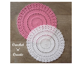 Crochet Astra Doily Pattern (DOWNLOAD) CNC430