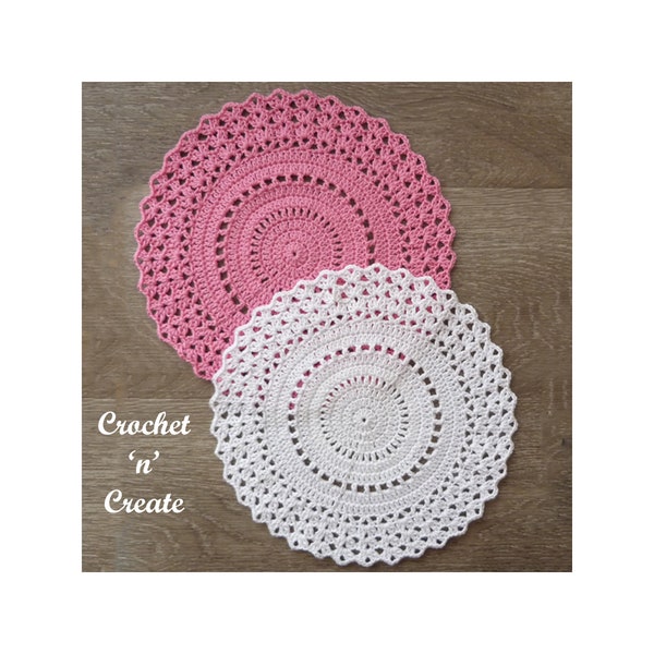 Crochet Astra Doily Pattern (DOWNLOAD) CNC430