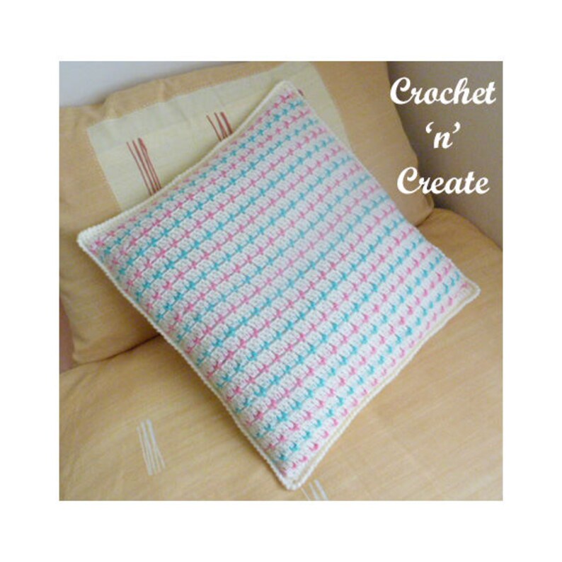 Piped Edge Cushion Cover Crochet Pattern DOWNLOAD CNC68 Etsy