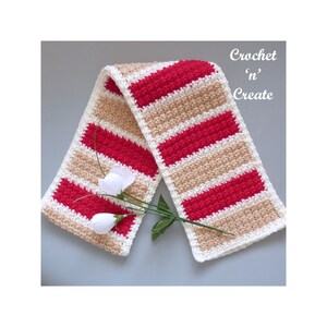 Crochet Easy Griddle Scarf Pattern DOWNLOAD CNC475 image 2