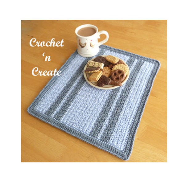 Grit Stitch Placemat Crochet Pattern (DOWNLOAD) CNC29