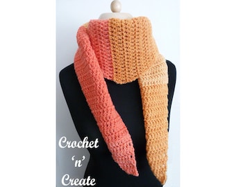 Crochet Beginners Scarf Crochet Pattern (DOWNLOAD) CNC122