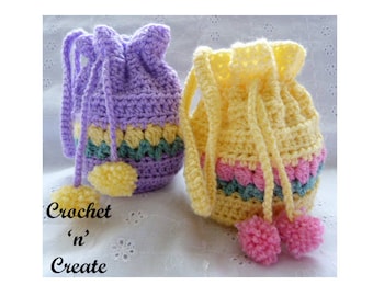 Tulip Wrist Purse Crochet Pattern (DOWNLOAD) CNC47