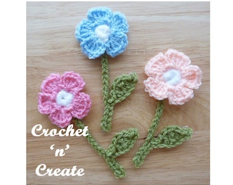 Crochet Flower Pattern (DOWNLOAD) CNC21