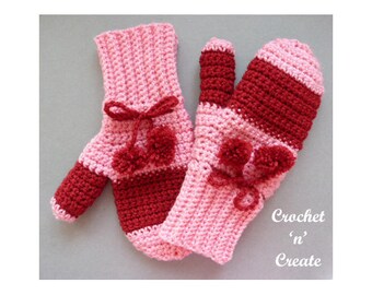 Crochet Adult Mitts Crochet Pattern (DOWNLOAD) CNC99