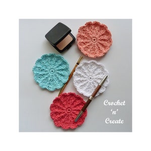 Crochet Makeup Remover Pad Crochet Pattern DOWNLOAD CNC293 image 2