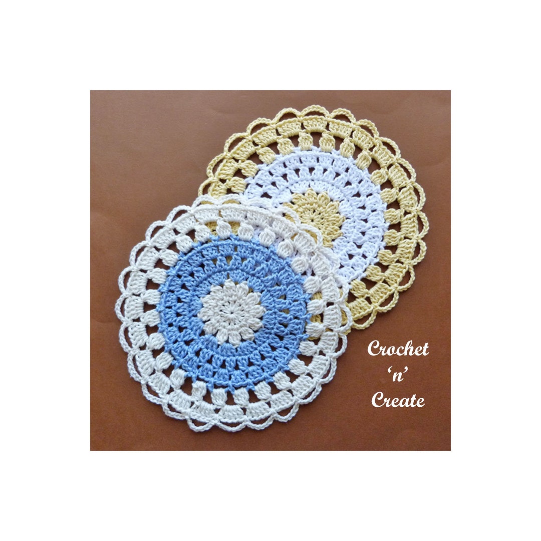Crochet Cotton Lace Doily Crochet Pattern DOWNLOAD CNC171 Etsy