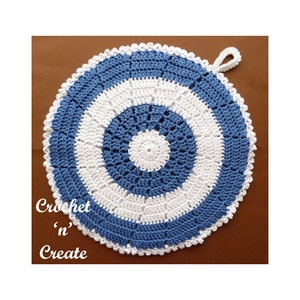Crochet Doublesided Potholder Crochet Pattern (DOWNLOAD) CNC131
