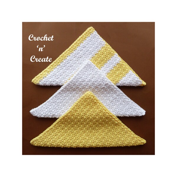 Crochet Textured Facecloth Crochet Pattern (DOWNLOAD) CNC283