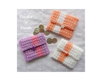 Crochet Coin Purse Crochet Pattern (DOWNLOAD) CNC189