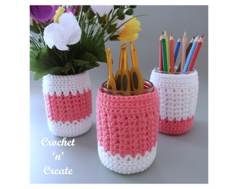 Crochet Mason Jar Cover Crochet Pattern (DOWNLOAD) CNC423