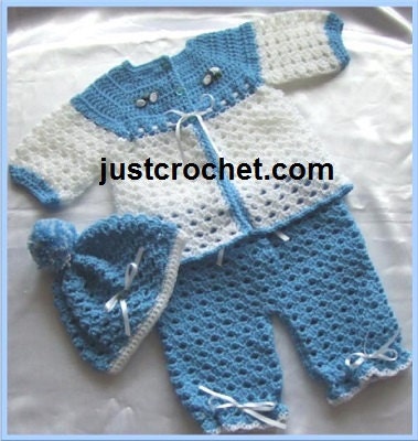Coat Pants and Bonnet Baby Crochet Pattern DOWNLOAD 30 - Etsy