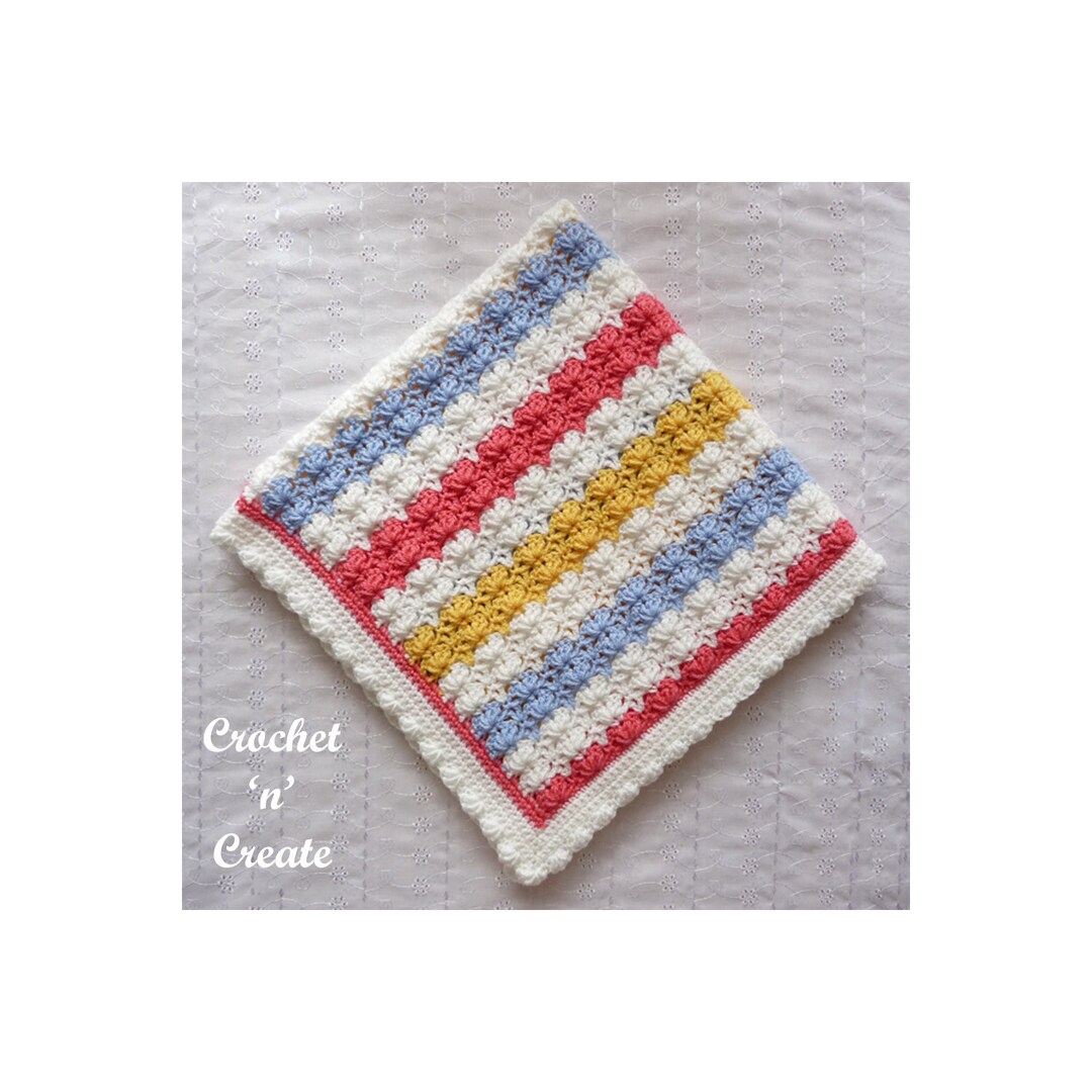 Crochet Four Color Baby Blanket Crochet Pattern DOWNLOAD P72 - Etsy