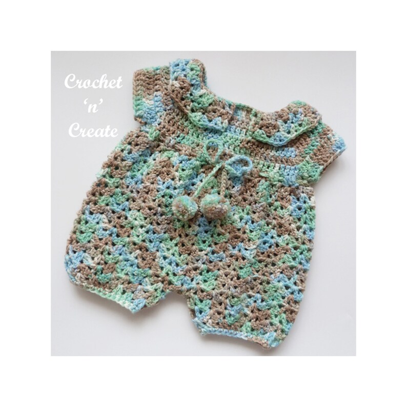 Crochet Baby Jumpsuit Crochet Pattern DOWNLOAD CNC356 Etsy