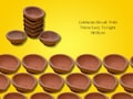 Traditional Handmade Plain Earthen Clay (Mitti) Diya for Diwali, Navratri, Diwali Decor, Home Decoration, Eco-Friendly | 12Pcs