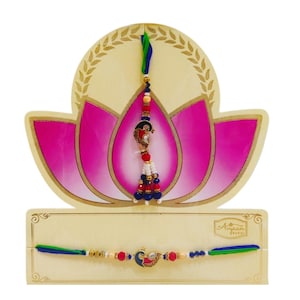Designer Bhaiya Bhabhi rakhi Set | Festival Raksha Bandhan Gift | Elegant Rakhdi Thread | Rakshabandhan Gift | Rakhi bhai bhabhi