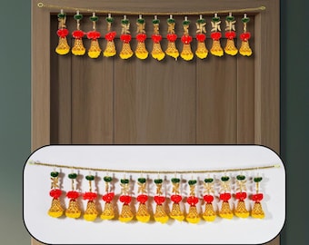 Decorative Bandhanwar for Door | Traditional Marigold Hanging Toran | Indian Home Decor for Festivals, Diwali, Navratri & Pooja