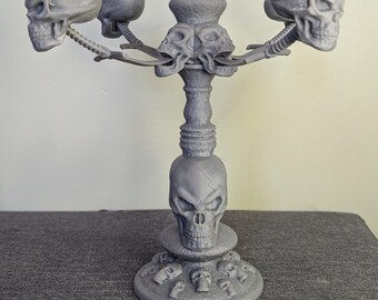 STL files | Gothic Skull Chandelier | Home Decor | Modern Lighting | Perfect for any room