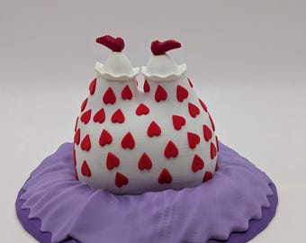 Colorized 3D .3MF File | Alice in Wonderland Queen of Hearts "Upside Down" Figurine – Decorative Figurine