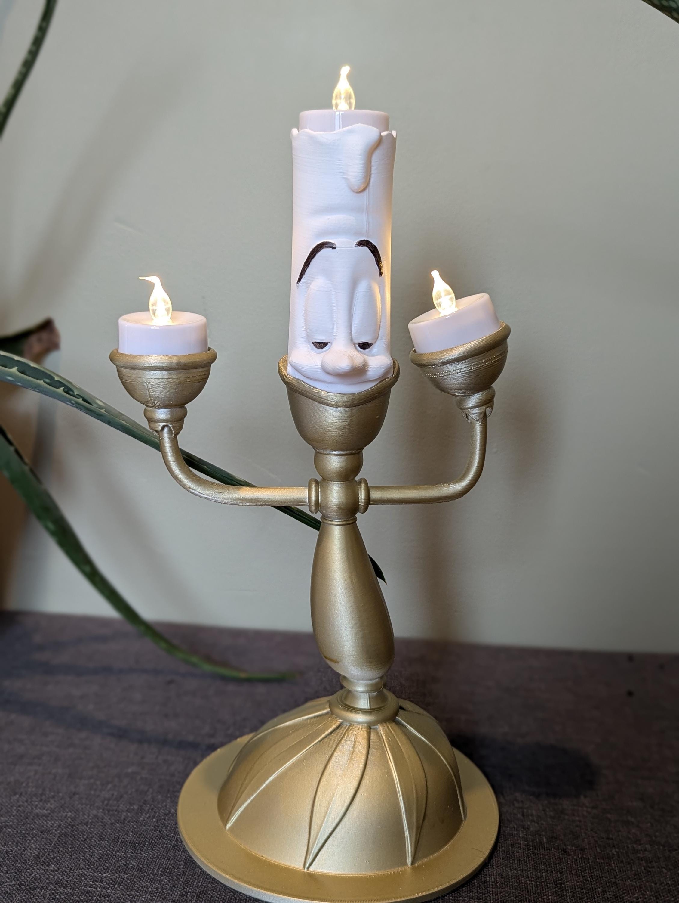 Beauty and the Beast Light STL File | Decorative 3D Model to Print